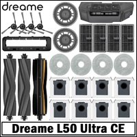 Dreame L50 Ultra CE Robot Vacuum Cleaner Replacement Accessories Main Side Brush Mop Cloth HEPA Filter Dust Bag Spare Parts