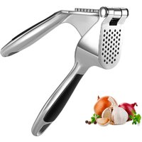 1Pc Garlic Press Mincer Crusher Zinc Alloy Garlic Press With Soft Ergonomic Handle Easy Squeeze And Clean Garlic Mincer Crusher