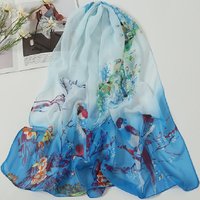New Head Wrap Clothing Accessories Silk Scarf Summer Beach Sarong Scarf Beach Shawl Ladies Chiffon Scarf