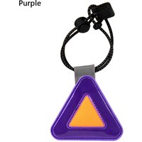 1Pcs Elastic Cord Reflective Triangle Sign Safety Warning Plastic Safety Clip with Spring Hook Hanging Tag