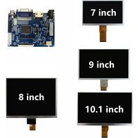 7/8/9/10.1 Inch HD Screen LCD Display HDMI-compatible VGA AV Driver Board Monitor For Raspberry/Banana/Orange Pi Mini Computer
