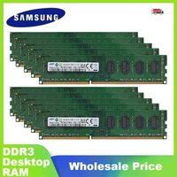 5/10/50PCS SAMSUNG DDR3 Memory Desktop DIMM RAM 8GB 4GB 2GB 1866MHz 1600MHz 1333MHz RAM 240Pin DIMM 1.5V PC3 RAM Wholesale Price