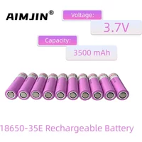 3.7V 3500mah 18650 Battery For Samsung 35E INR 18650 20A Lithium Lon Battery Replacement External Battery+Charger