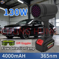 130W High-Power UV Lamp 365nm Automotive Detection Tool for Fluorescence Identification Appraisal And Curing