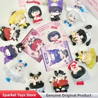 Genuine Link Click Sanrio Characters Sweet Moments Series Mini Figure Blind Box Cute Anime Figure Ornaments Toys Birthday Gift