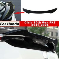 For Honda Civic 10th Gen FK7 2016-2021 Hatchback Rear Spoiler Roof Wing Trunk Lip Exterior Modification Decoration Tuning Kit