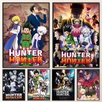 Anime Hunter X Hunter Poster High-definition poster stickers, suitable for bedroom, living room, home decoration