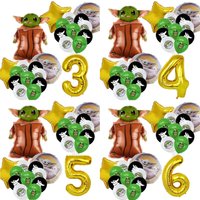 Yoda Baby Birthday Party & Children's Day Balloon Decoration Package Large Yoda Baby Foil Balloon Birthday Party Supplies