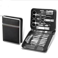 Nail Clipper Tools 26Pcs Portable Rust Resistant Waterproof 26 in 1 Light Weight Manicure Set Stainless Steel for Travel