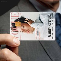 Famous Pop Singer Harris_Styles Anime Front Cover Film Sticker Skin For Credit Debit Card Small Large Chip