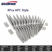 4 pièces Gemfan APC hélice en Nylon 5050 6040 7050 7060 8040 8060 9045 9060 1050 1060 1070 1155 1260 1365 1470 accessoire pour avion RC