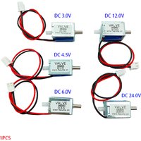 0520D Mini Small Electric Solenoid Valve DC 3V 4.5V 6V 12V 24V N/C Normally Closed Micro Air Gas Venting Valve Flow Control Pump