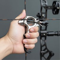 Abyss V3 Copper Compound Bow Release 3/4 Finger Interchange Grip Brass Metal Trigger Archery Hunting Bow Accessory