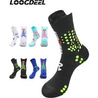 AliExpress NONE LOOGDEEL Professional Sports Running Socks Breathable Non-slip Hiking Socks Terry Sole Marathon Compression Cycling Socks Unisex