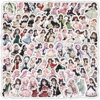 100PCS Cute and Sweet Lolita Girl Graffiti Stickers for Helmet Bicycle Hand Account Pencil Case Decals Sticker Story Store