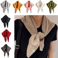 Soft Wool Knitted Knitted Scarf Multi-functional Warm Women Headscarf Triangular Scarf Winter