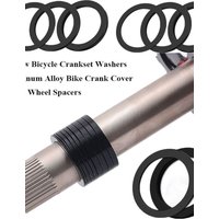 AliExpress High Quality Aluminum Alloy Hollow Crankset Washers Black Bicycle Crankset Washers Bike Crank Cover Bicycle Accessories