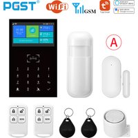 PGST-Système d'alarme intelligent Tuya, anti-cambriolage, sécurité à domicile, fonction température et humidité, écran 4.3 pouces, WIFI, 101, Ical109