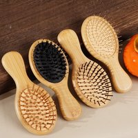 Bamboo Mini Airbag Comb Anti Static Air Cushion Hair Brush Reduce Hair Loss Scalp Care Styling Comb Women Salon Styling Tools