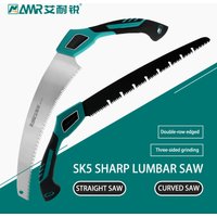 Pruning Saw with Scabbard Japanese Fixed Straight Hand Saw Portable Tree Limb Cutter Garden Pruner tool for Camping Dry Wood