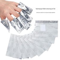 50/100pcs/set Nail Removal Aluminum Foil Paper with Cotton Pads Removal Nail Art Removal Tin Foil Tool Nail Supplies