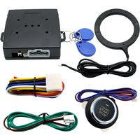 Car Universal Lock One Key Start RFID System 12V Automatic Lgnition Keyless Entry Start Stop Lmmobilizer Anti-theft System