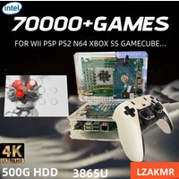 Retro U99 PRO Game Console 500GB Gaming HDD Window+Batocera 3865U 70000+Games For Wii PS2 XBOX PSP GameCube N64 Wireless handle