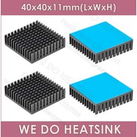 WE DO HEATSINK 40x40x11mm Without or With Thermal Pad 3D Printer Parts Black Aluminum Heatsink for Nema17 42 Stepper Motor