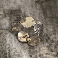 VENTFILLE 925 Sterling Silver Texture Geometry Ring For Women Design Round Originality Minimalism Fashion Jewelry Gift Dropship