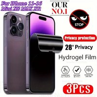 1-3PCS Full Cover Privacy Hydrogel Film Screen Protectors For iPhone 16 Pro Max 17 16 15 14 13 12 X XS 11 XS Max XR Air Anti-Spy