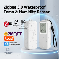 Zigbee 3.0 Temperature Humidity Sensor IP65 Waterproof Tuya Smart Life Indoor Outdoor Smart Home Sensor Zigbee Gateway Required