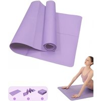 1pc Yoga Mat Anti-skid Sports Fitness EVA Comfort Foam Thick Yoga Mat for Exercise Yoga and Pilates Gymnastics Mat