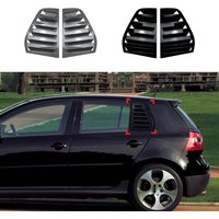 For VW Golf 5 MK5 5 Doors 2003-2010 Car Rear Louver Window Side Shutter Cover Trim Sticker Vent Scoop Carbon Fiber Look ABS