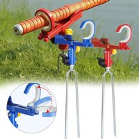 1pcs Fishing Ground Insert Stand Adjustment Fishing Rod Holder Folding Fish Pole Stand For Bank Fishing Ground Support