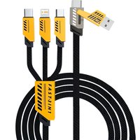 3 In 2 100W Fast Charge Cable Micro USB TypeC Mobile Phone Data Cable For iPhone Huawei Xiaomi Redmi Samsung Charging Cable