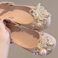 Bling Rhinestone Shoe Charms Set, Pearl & Crystal Flower Decorations, Luxury Shoe Accessories for Crocs, DIY Clog Charm Gifts