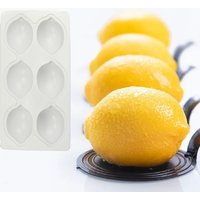 French Dessert Cake Decorating Tools 3D Lemon Shape Fruit Silicone Mold Brownies Cake Mousse Cake Moulds Pastry Baking Tools