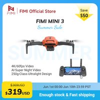 FIMI MINI 3 foldable drone 4K professional for adults with a camera 60fps 3-Axis Gimbal 245g 9km HD Trans GPS Auto Return