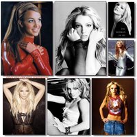B-Britney Spears Singer Poster Wall art poster paintings are suitable for clubs living rooms bedroom