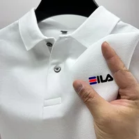 2026Summer's New Men's Polo Shirt with a Flip Collar, Fashionable Outdoor Fishing, Casual and Breathable Men's Short-sleeved Top