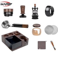 IKAPE Espresso products Wooden set, Coffee Tool Set with V5 Know Box, Coffee Utensils Gift Set for Baristas