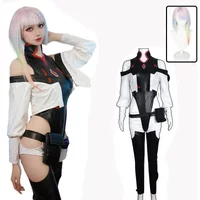 Cosplay Anime Edgerunners Lucy Costume Bodysuit Jumpsuits Jacket Wig Full Suit Halloween Costumes for Women costume