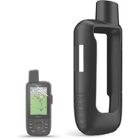 Silicone Soft Edge Shell Bumper Cover Protective Case Screen Protector Film For Garmin Gpsmap 67 67i 66 66i 66s 66st 66sr Sleeve