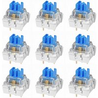iTLY Mechanical Keyboard Replacement Blue Switches, 3 pin Clicky/50gf Accurate Typing/Dustproof switches
