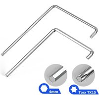 AliExpress alloet 2Pcs Window Adjustment Tool 4mm Bicycle Adjustment Wrench Precise Fitting Hexagonal Wrench for Versatile Fitting Adjustment