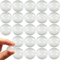 100pcs 10mm Solid Clear Acrylic Hemisphere Cabochons Flat Bottom Transparent Half Sphere Pendants for DIY Crafts Jewelry Making
