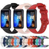 Silicone Strap for Huawei Band 10/9/8 Belt SmartWatch Wristband Watchband Replacement Bracelet Accessories Huawei Band 10 Correa
