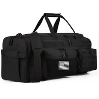 LHI 50L 3 in 1 Travel Duffle Bag Men Large Gym Sports Bags Tactical Military Duffle Backpack with Shoes Compartment & Wet Pocket