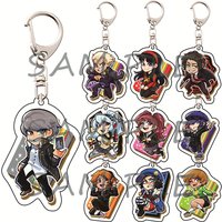 Persona 4 6cm Acrylic Keychains Cute Chibi Game Collectible Bag Pendant Car Key Accessory Cosplay Fan Gift