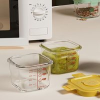 New 170ml Food Storage Box Glass Microwave Safe Baby Food Glass Cup Frozen Baby Food Storage Jar Little Ones